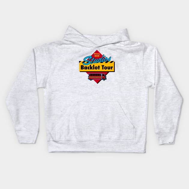 Studio's Backlot Tour Kids Hoodie by GrizzlyPeakApparel